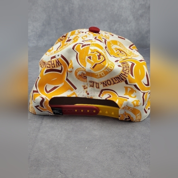 WASHINGTON‎ DC GOLD AND MAROON SNAPBACK HAT 100 Cotton - Picture 5 of 10